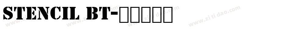 Stencil BT字体转换